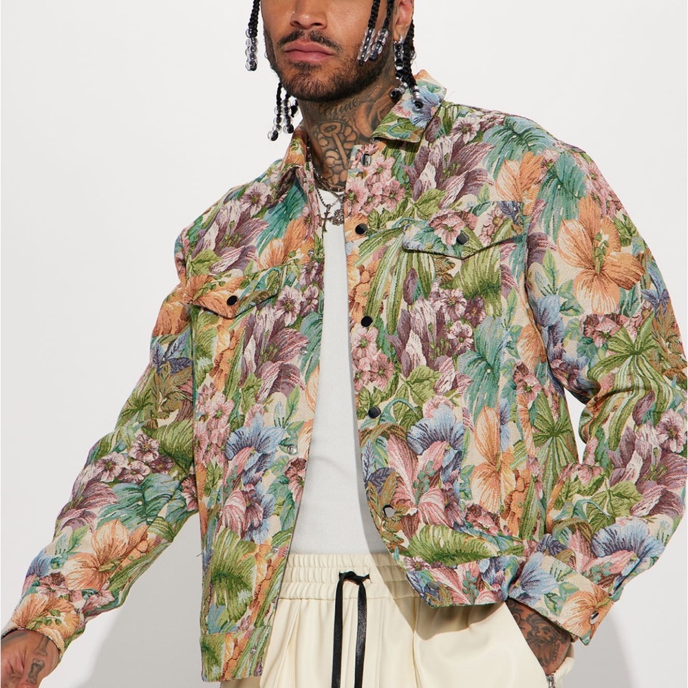 Brand new * floral men's trucker jacket 2 jackets